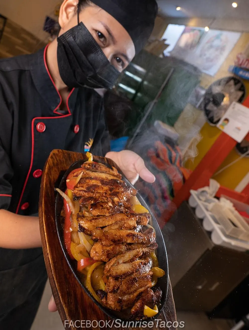 Sizzling fajitas